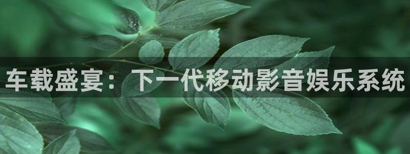 三牛娱乐：车载盛宴：下一代移动影音娱乐系统